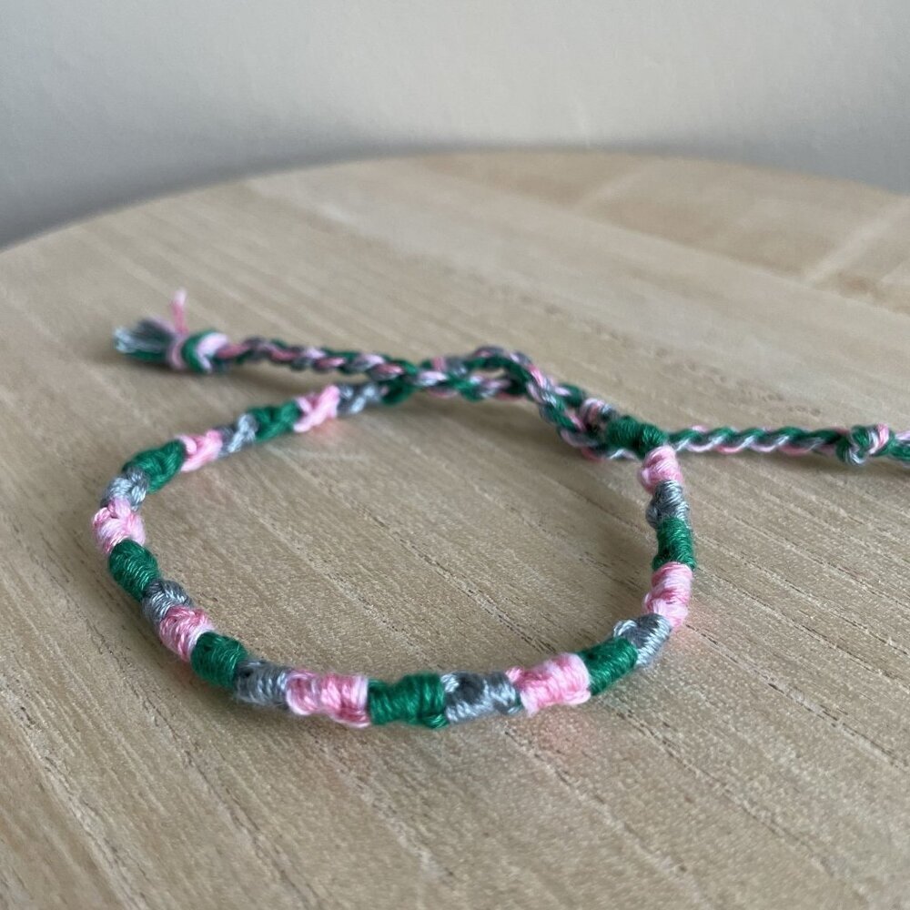 Avy Bracelet, anklet, trendy, comfortable, tie, embroidery‎ thread, woven, gift,
